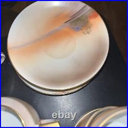 Noritake China Set Vintage Sunset Lake Cottage 22 Pieces