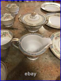 Noritake China Set of 8 Teacups Saucers Creamer Sugar Plates Occupied Japan