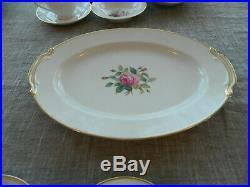 Noritake China Sharon #3057 Dinnerware Set for 7 with 6 Serving Pieces 12-4