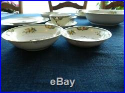 Noritake China Vintonia Dinnerware Set for (6) with (3) Serving Pieces 4-3