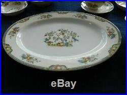 Noritake China Vintonia Dinnerware Set for (6) with (3) Serving Pieces 4-3