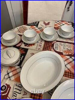 Noritake China Whitehall 54 Piece Set! Original Set! 6115 US Pat. 194930