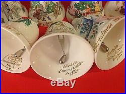 Noritake Christmas Bells Bone China Complete Set Of 13 Limited Collectors Series