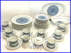 Noritake Cielito Lindo China Dinnerware Blue White 8 Settings and Serving Pieces