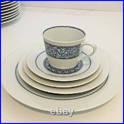 Noritake Cielito Lindo China Dinnerware Blue White 8 Settings and Serving Pieces