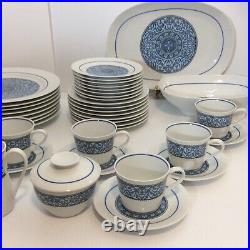 Noritake Cielito Lindo China Dinnerware Blue White 8 Settings and Serving Pieces