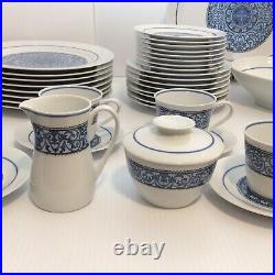 Noritake Cielito Lindo China Dinnerware Blue White 8 Settings and Serving Pieces