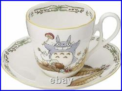 Noritake Coffee Tea Cup & Saucer Bone China 250cc 2 Set My Neighbor Totoro Japan