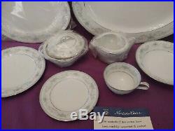 Noritake Colburn China Set of 12 Platters Bowls Plates Cups Cream & Sugar (G)