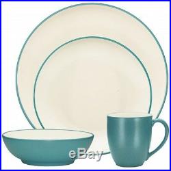 Noritake Colorwave Turquoise Coupe 48Pc Dinnerware Set, Service for 12
