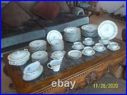 Noritake Concord 4915 China Vintage Rare Dinnerware Grouping of 76 Pieces