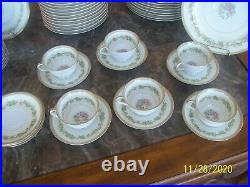 Noritake Concord 4915 China Vintage Rare Dinnerware Grouping of 76 Pieces