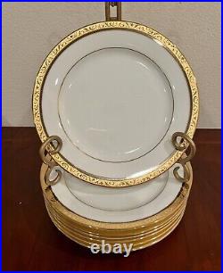 Noritake Contemporary Fine Bone China 4332 Regent Gold 63 Pcs 8 Place Setting
