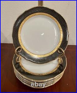 Noritake Contemporary Fine Bone China 4332 Regent Gold 63 Pcs 8 Place Setting