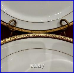 Noritake Contemporary Fine Bone China 4332 Regent Gold 63 Pcs 8 Place Setting