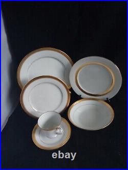 Noritake Contemporary Fine China Signature Gold 6 Piece Place Setting For 1