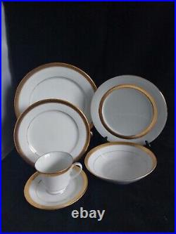 Noritake Contemporary Fine China Signature Gold 6 Piece Place Setting For 1