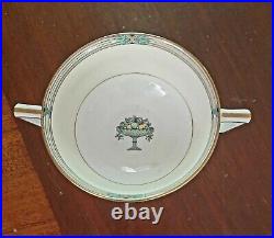 Noritake Cream Soups with plates. Pattern Belvidere. Set of 4