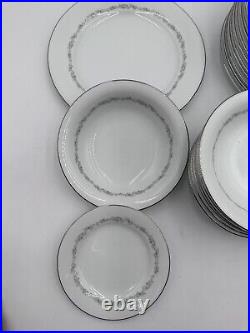 Noritake Cresmont 28pc China Set DINNER & SALAD Plates Soup Bowls