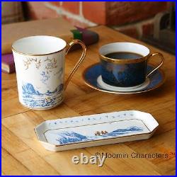 Noritake Cup & Saucer Coffee Tea 245cc Moomin Navy Tableware Tea Set withBox New