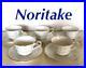 Noritake Cup Saucer Ivory China Set Of Cups