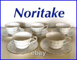 Noritake Cup Saucer Ivory China Set Of Cups