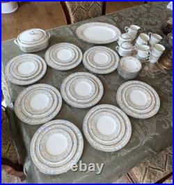 Noritake DONOVAN BONE CHINA- New /Or Lightly Used -8 Settings + Serving Pieces