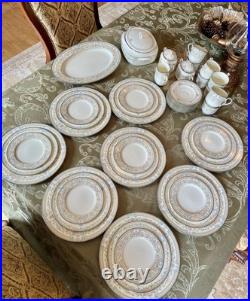 Noritake DONOVAN BONE CHINA- New /Or Lightly Used -8 Settings + Serving Pieces