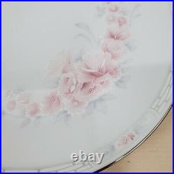 Noritake Dinner Plate SET 10 Porcelain China Carthage 3330 Deco Pink Floral 10