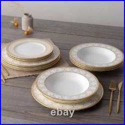 Noritake Dinner Plates 11 Bone China Set Of 4 Round Formal Residential White