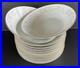 Noritake Duetto 6610 Coup Soup Bowls 7 1/2 Set of 12 White & Gold Filagree