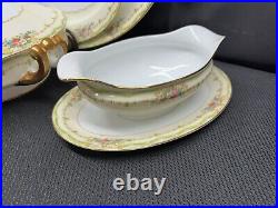 Noritake EXETER Japan #604 6 Piece Serving Set Platters, Gravy, Bowls