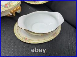 Noritake EXETER Japan #604 6 Piece Serving Set Platters, Gravy, Bowls