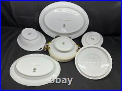 Noritake EXETER Japan #604 6 Piece Serving Set Platters, Gravy, Bowls