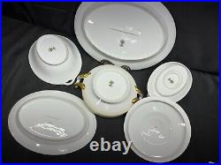 Noritake EXETER Japan #604 6 Piece Serving Set Platters, Gravy, Bowls