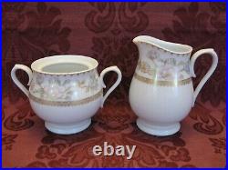 Noritake Effingham China Dinnerware Set for 8 with7 Serving Pcs-63 Pcs-Very Nice