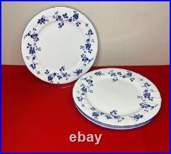 Noritake Elegance In Blue Dinner Plates 10 1/2 Set Of 4