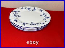 Noritake Elegance In Blue Dinner Plates 10 1/2 Set Of 4
