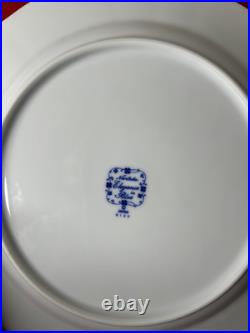 Noritake Elegance In Blue Dinner Plates 10 1/2 Set Of 4