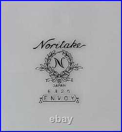 Noritake Envoy 5 Piece Place Setting for 6 Platinum Trim Pattern 6325