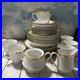 Noritake Essex Gold 26 Pcs Salad, Bowl Creamer Cup&Saucer Sets EUC