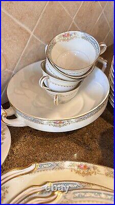 Noritake Fine 1939 China HALIFAX 92pc Complete Dinnerware Estate Set BowlsXtra