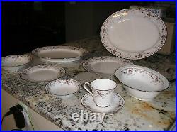Noritake Fine China ADAGIO pattern #7237- service 12 withserving pcs- 93 pc total