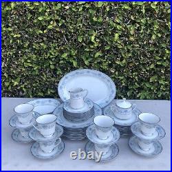 Noritake Fine China BLUE HILL Service for Eight Plus Some Serving Pieces