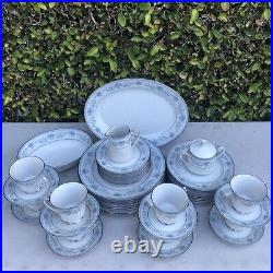 Noritake Fine China BLUE HILL Service for Eight Plus Some Serving Pieces