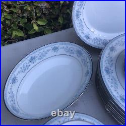 Noritake Fine China BLUE HILL Service for Eight Plus Some Serving Pieces