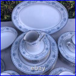 Noritake Fine China BLUE HILL Service for Eight Plus Some Serving Pieces