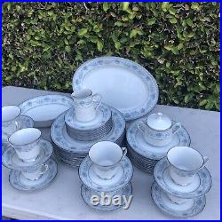 Noritake Fine China BLUE HILL Service for Eight Plus Some Serving Pieces