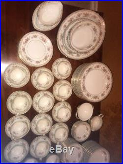 Noritake Fine China Dinnerware Somerset 86 pieces Vintage 1953 Beautiful Set