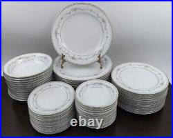 Noritake Fine China Fairmont #6102 60pc Dinnerware Set for 12 Plates, Bowls